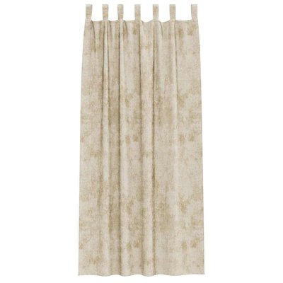 Zasłony z weluru z zasłonami 2 pcs Kremowy 225 x 140 cm Aksamit