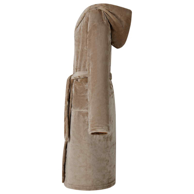 Szlafrok z kapturem Camel L Flanela