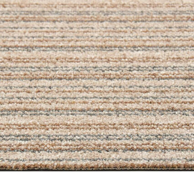 vidaXL Podłogowe płytki dywanowe, 20 szt., 5 m², 50x50 cm, beżowe pasy