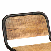 Hokery barowe 4 szt. 46x35,5x80 cm Drewno lite surowe mango