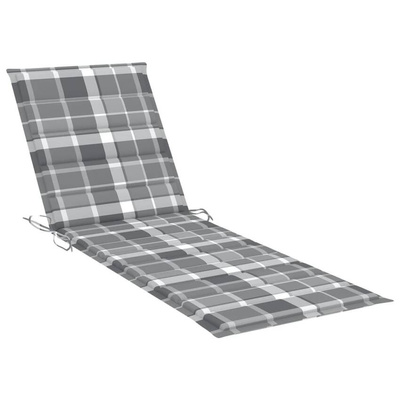 vidaXL Składany leżak z poduszką, lite drewno akacjowe wariant 6