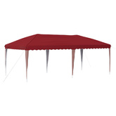 Namiot imprezowy rozkładany 575 x 290 x 245 cm bordowy