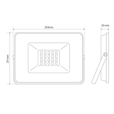 Naświetlacz DORAN LED 100W, 4000K, 11680lm, IP65, 220-240V EDO777638 EDO Solutions