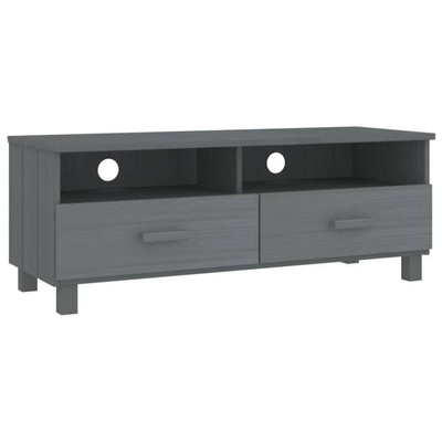vidaXL Szafka pod TV HAMAR, ciemnoszara, 106x40x40 cm, drewno sosnowe