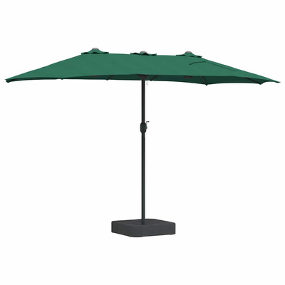 Parasolka ogrodowa Zielony 385 x 209 x 244 cm Poliester i Stal