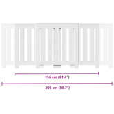 Osłona na grzejnik, biała, 205x21,5x83,5 cm