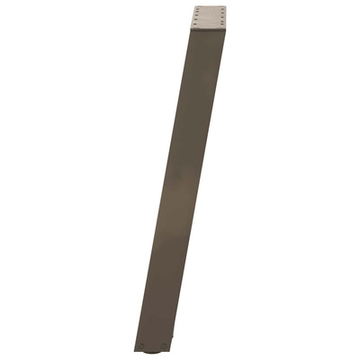 Nogi do stołu jadalnego w kształcie litery U 2 szt. Naturalna stal 60x(72-73) cm Stal