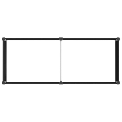 Podniesiona rabata ogrodowa Czarny 250 x 100 x 54 cm