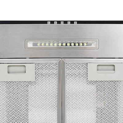 Okap kuchenny LED, wyspowy, stal nierdzewna, 90 cm, 756 m?/h