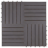 Płytki tarasowe, 10 szt., poszarzane, 30x30 cm, drewno akacjowe