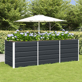 Donica Antracyt 240 x 80 x 75 cm Stal