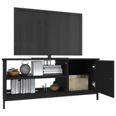 vidaXL Szafka pod TV, czarna, 100x40x45 cm, materiał drewnopochodny