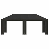 Altana ogrodowa 6 x 3 m antracytowy Poliester i Stal 190