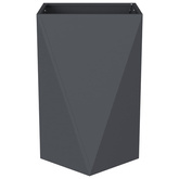 Donica 2 pcs Antracyt 50 x 50 x 75 cm Stal