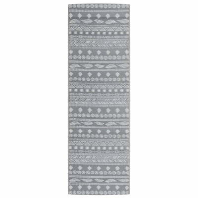 vidaXL Dywan zewnętrzny, szary, 80x250 cm, PP model standard