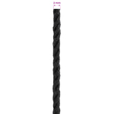 Sznur bawełniany 2 szt. 2 mm 100 m Czarny 100% bawełna