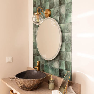 Kinkiet zewnętrzny złoty klasyczny Abruzzo Simone E27