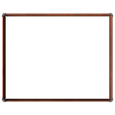 Podniesione Łóżko Ogrodowe Rdzawy 100 x 80 x 24 cm tektura