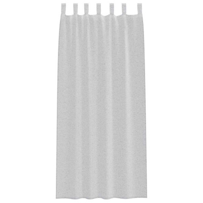 Firany Voile 2 pcs Jasnoszary 225 x 140 cm Poliester