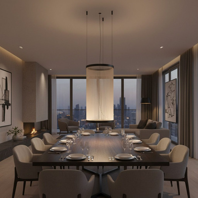 LAMPA WISZACA LONG ISLAND AD323 TAUPE
