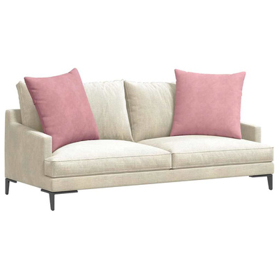 Poduszki na sofę 2 pcs Różowy 80 x 80 cm Tkanina sztruksowa
