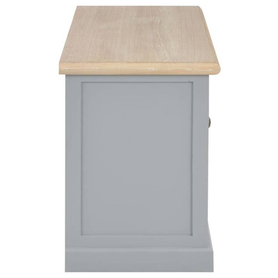 vidaXL Szafka pod TV, szara, 90x30x40 cm, drewniana