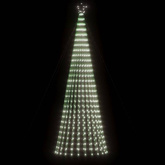 vidaXL Stożkowa choinka z lampek, 688 zimnych białych LED, 300 cm