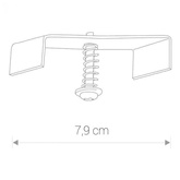 Blaszka montażowa Podtynkowa 3-fazowy 8306 - aluminium