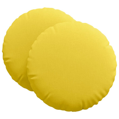 Poduszki na siedziska 2 pcs Jasnożółty ?80 x 29 cm tkanina