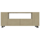 vidaXL Szafka pod TV, dąb sonoma, 120x35x48 cm materiał drewnopochodny