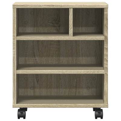 Stojak pod drukarkę, z kółkami, dąb sonoma, 41x32x48 cm