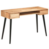 vidaXL Biurko z litego drewna akacjowego, 118 x 45 x 76 cm
