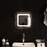 Lustro łazienkowe z LED, 30x30 cm vidaXL