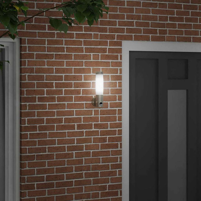 Zewnętrzna lampa ścienna Srebrny 12 x 8,5 x 29 cm
