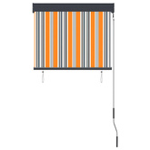 vidaXL Roleta zewnętrzna, 80x250 cm, żółto-niebieska