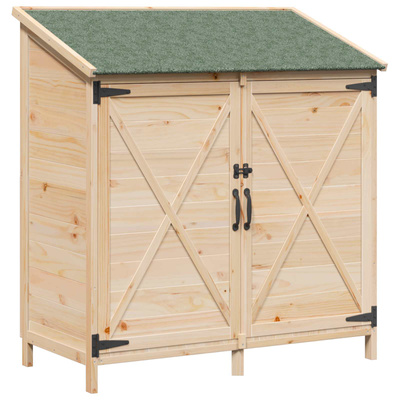 Shed ogrodowy naturalny 106 x 56 x 113,5 cm Drewno Świerkowe