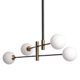 Lampa Wisząca nowoczesna 4xG9 Szklane mleczne kule Abruzzo Horhe