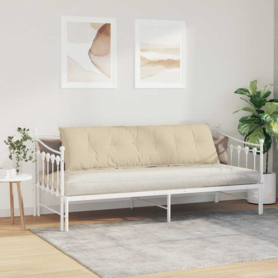 Poduszka na plecy Kremowy 180 x 19 x 50 cm tkanina