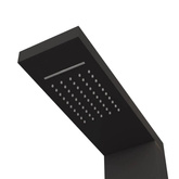 vidaXL Panel prysznicowy, aluminiowy, czarny