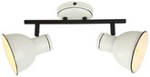 Lampa sufitowa ścienna biało-czarna 2x40W regulowana Zumba Candellux 92-72139