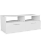 vidaXL Szafka pod TV, materiał drewnopochodny, 95x35x36 cm, biała