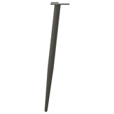 Nogi do stołu konsolowego w kształcie stożka 4 szt. Antracyt 72-73 cm Stal