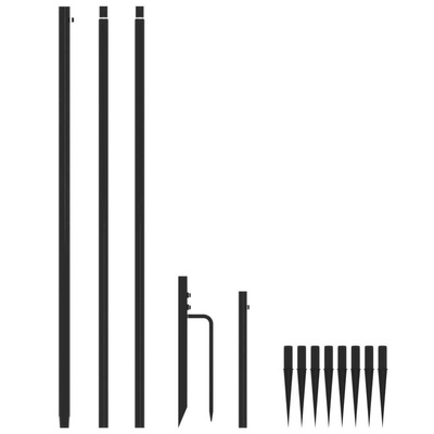 vidaXL Choinka z lampek, wewn./zewn., 400 niebieskich diod LED, 2,5 m