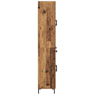 Highboard 2 szt. Stare drewno 69,5 x 34 x 180 cm