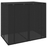 Pojemnik na śmieci 2 pcs Czarny 130 x 80 x 115 cm Polietylen