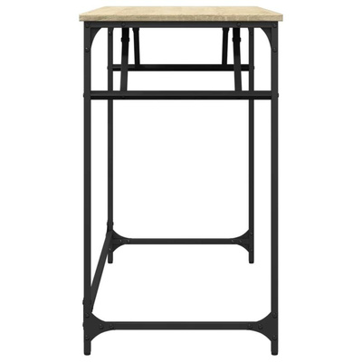 vidaXL Biurko, dąb sonoma, 100x45x76 cm, materiał drewnopochodny, stal