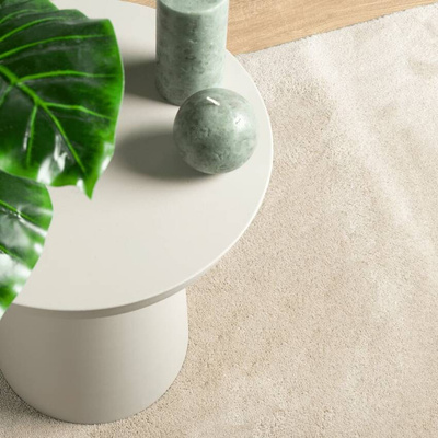 vidaXL Dywan OVIEDO z krótkim włosiem, beżowy, 80x250 cm