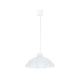 Alcara Lampa Wisząca 1X60W E27 Klosz Biały Z Wzorem