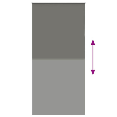 Roleta zaciemniająca szara 90x210 cm Szerokość tkaniny 85,7 cm