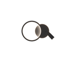 MONET lampa kinkiet koło czarny 16W LED 4000K klosz biały